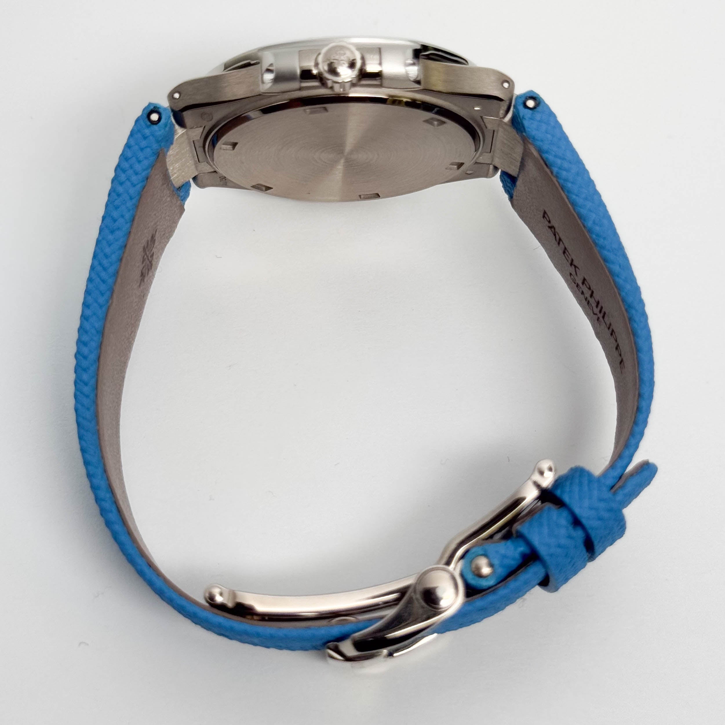 Patek Philippe Nautilus 32mm Blue Dial Watch Ref# 7010G-013