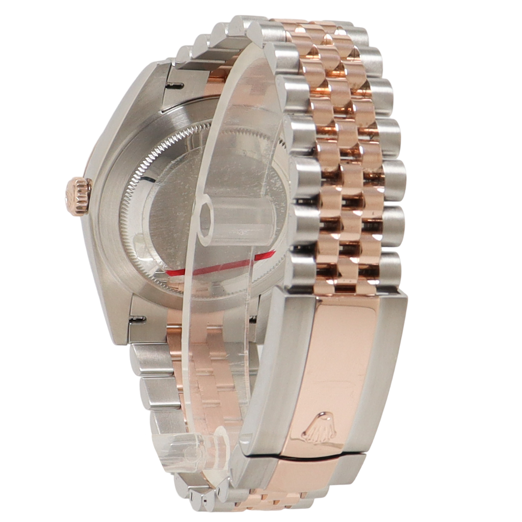 Rolex Datejust Two Tone Rose Gold & Steel 41mm Wimbledon Roman Dial Watch Reference# 126331 - Happy Jewelers Fine Jewelry Lifetime Warranty