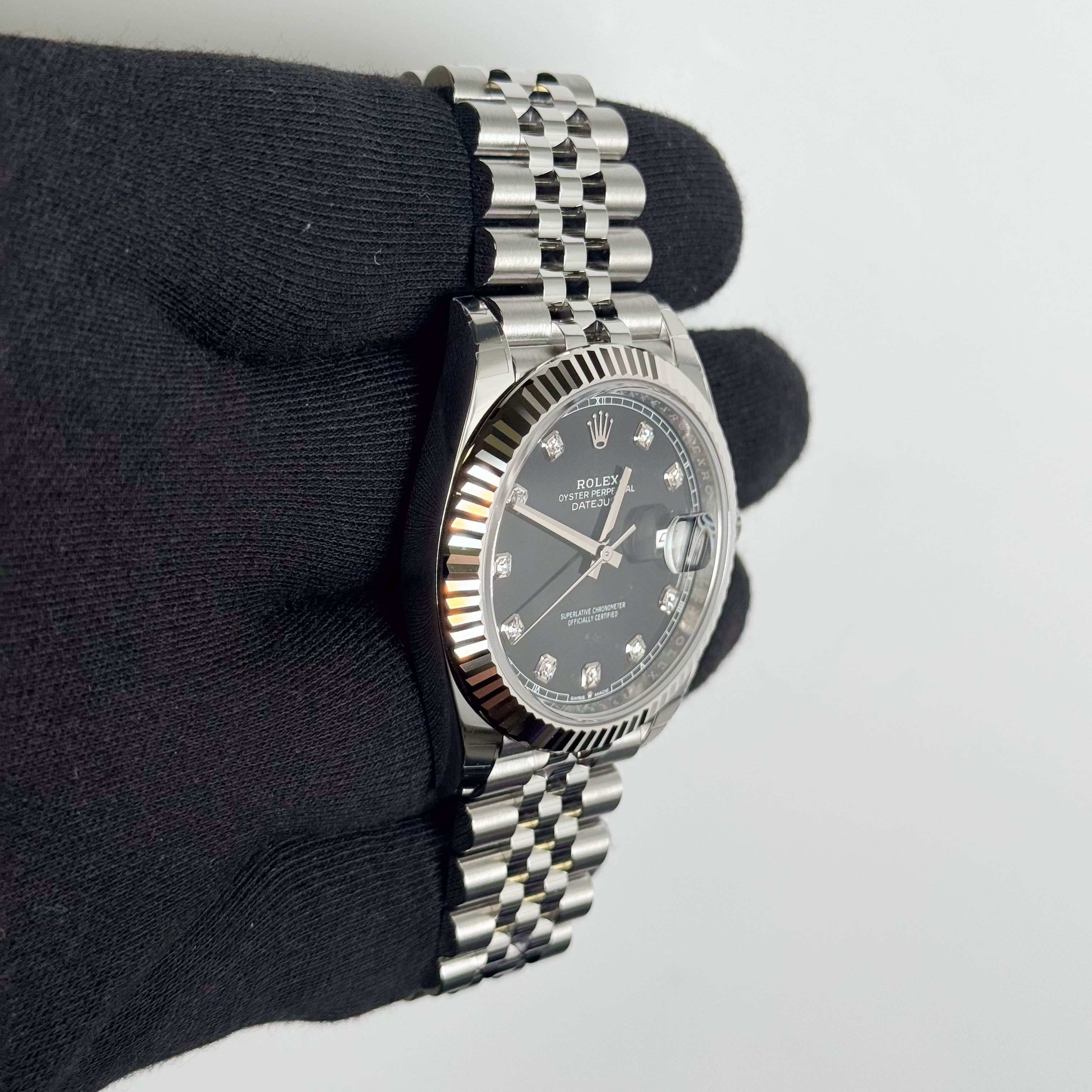 Rolex Datejust 41mm Black Dial Watch Ref# 126334 - Happy Jewelers Fine Jewelry Lifetime Warranty