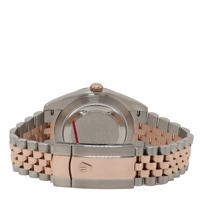 Rolex Mens Datejust Two-Tone 18K Rose Gold and Stainless 41mm Wimbledon Dial Watch Reference#: 126331 - Happy Jewelers Fine Jewelry Lifetime Warranty
