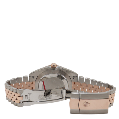 Rolex Mens Datejust Two-Tone 18K Rose Gold and Stainless 41mm Wimbledon Dial Watch Reference#: 126331 - Happy Jewelers Fine Jewelry Lifetime Warranty