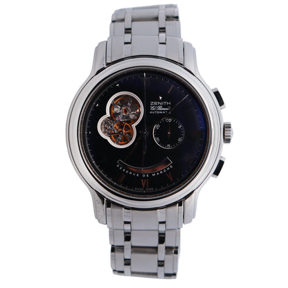 Zenith El Primero 45mm Black Dial Watch Ref# 03.1260.4021 - Happy Jewelers Fine Jewelry Lifetime Warranty