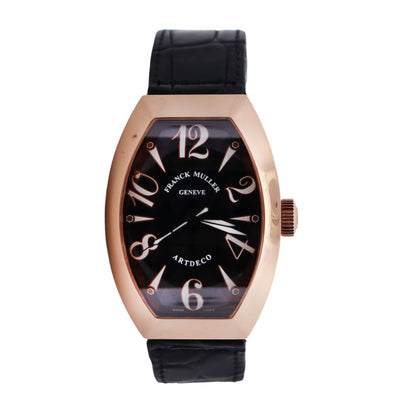 Franck Muller Art Deco 36mm Black Dial Ref# 11000 H SC - Happy Jewelers Fine Jewelry Lifetime Warranty