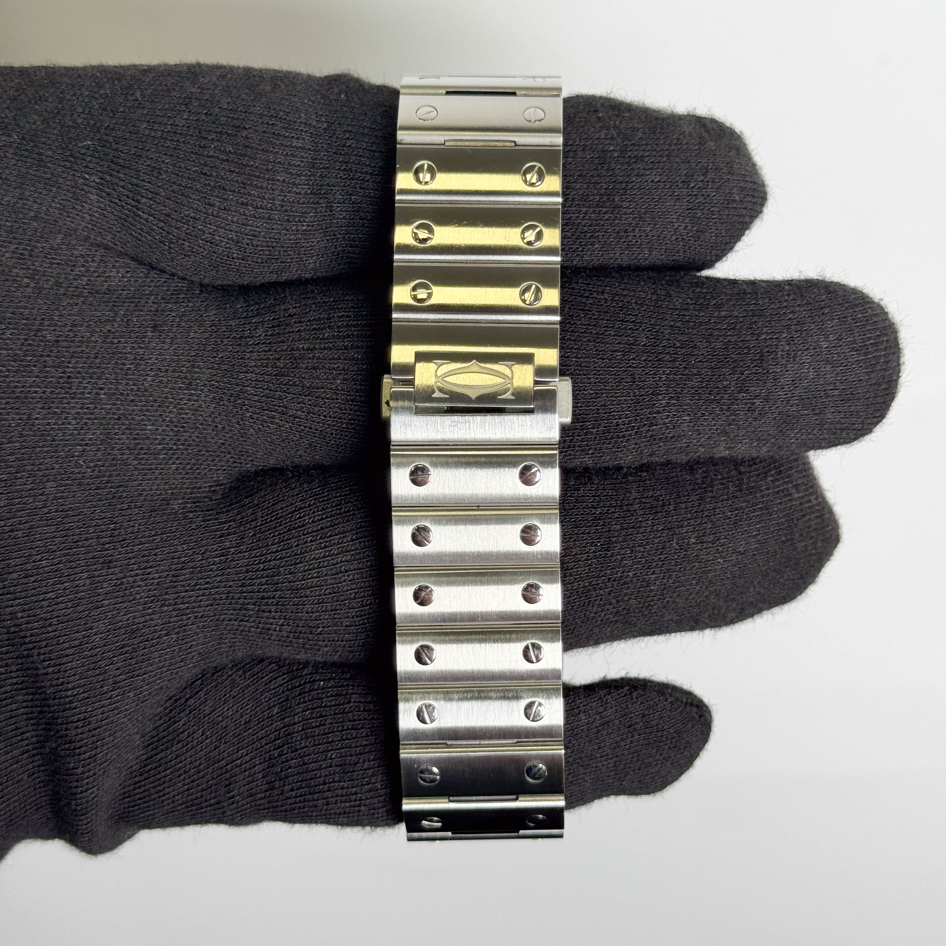Cartier Santos Stainless Steel 40mm Blue Dial Watch Ref# WSSA0071