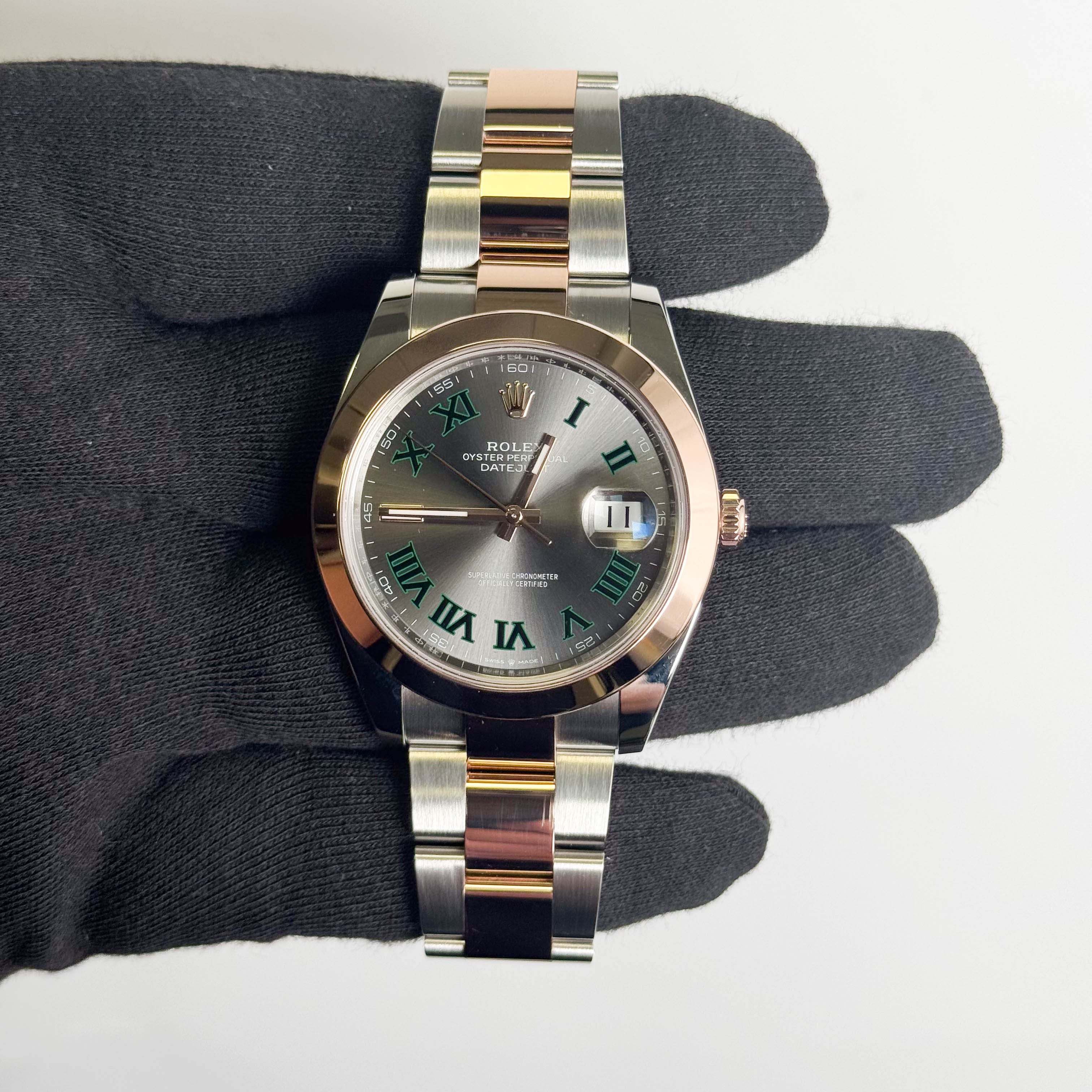 Rolex Datejust 41mm Wimbledon Dial Watch Ref# 126301