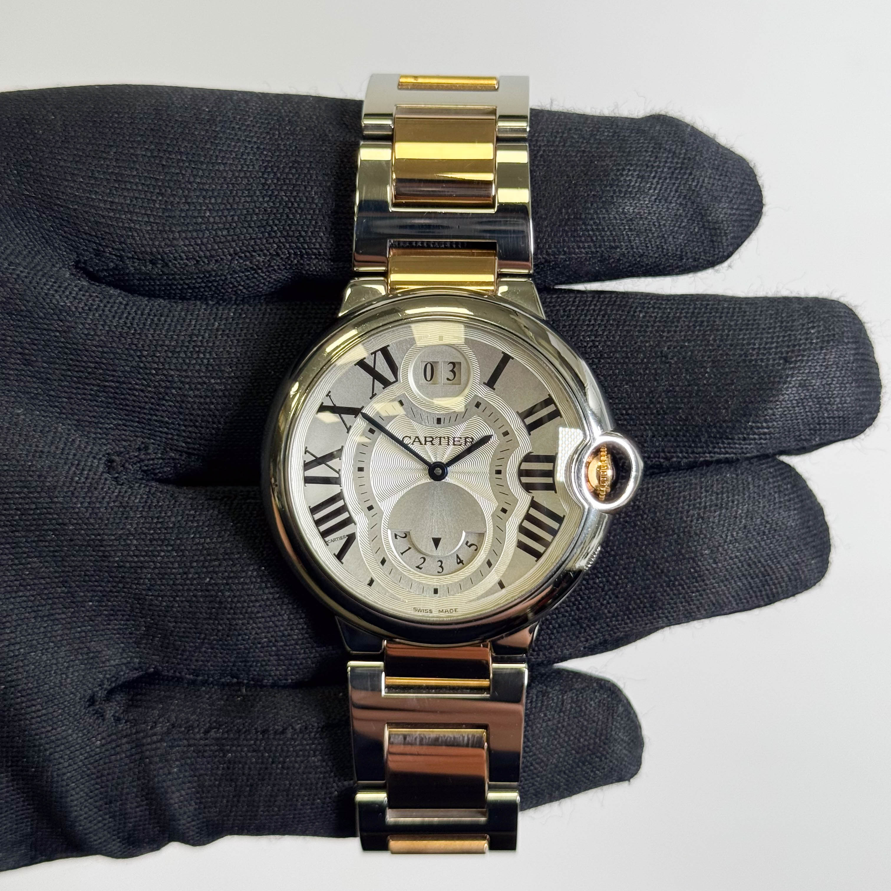 Cartier Ballon Bleu 42mm Silver Dial Watch Ref# W6920027