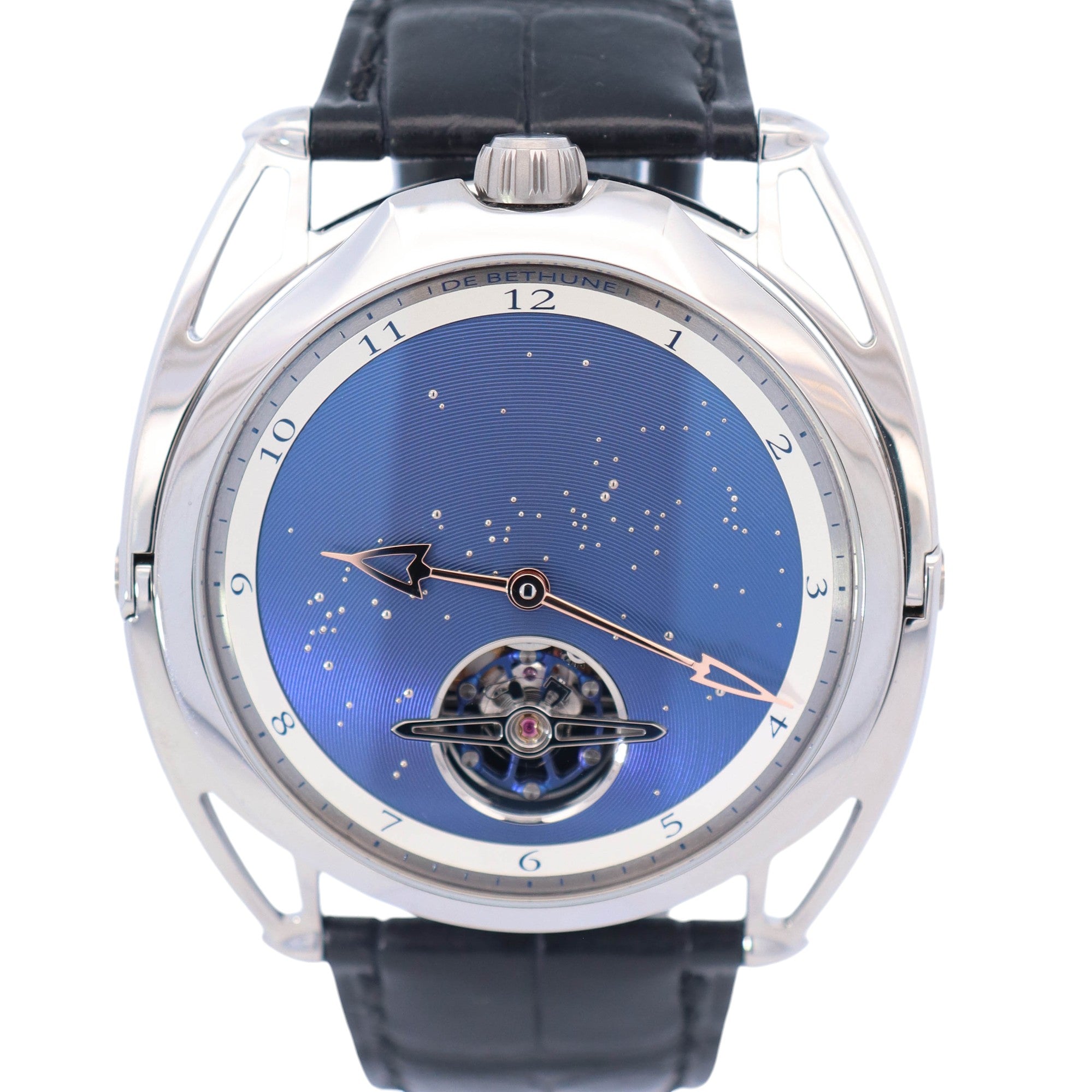 De Bethune DB28 XP Starry Sky 43mm Titanium Blue Dial Ref# DB28XPTIS3V2 - Happy Jewelers Fine Jewelry Lifetime Warranty