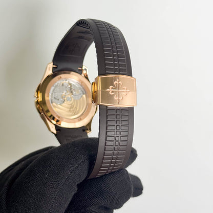 Patek Philippe Aquanaut 40.8mm Brown Dial Watch Ref# 5164R-001