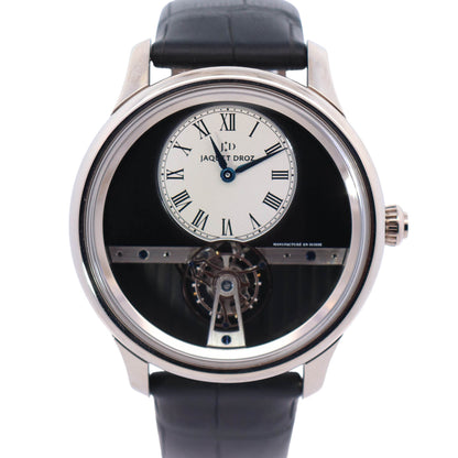 Jaquet Droz La Chaux-De-Fonds 43mm White Gold Black Dial Ref# J023034201 - Happy Jewelers Fine Jewelry Lifetime Warranty