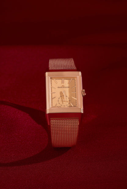 Jaeger-LeCoultre Reverso 45.6mm x 27.4mm Gold Dial Watch Ref# Q713216J