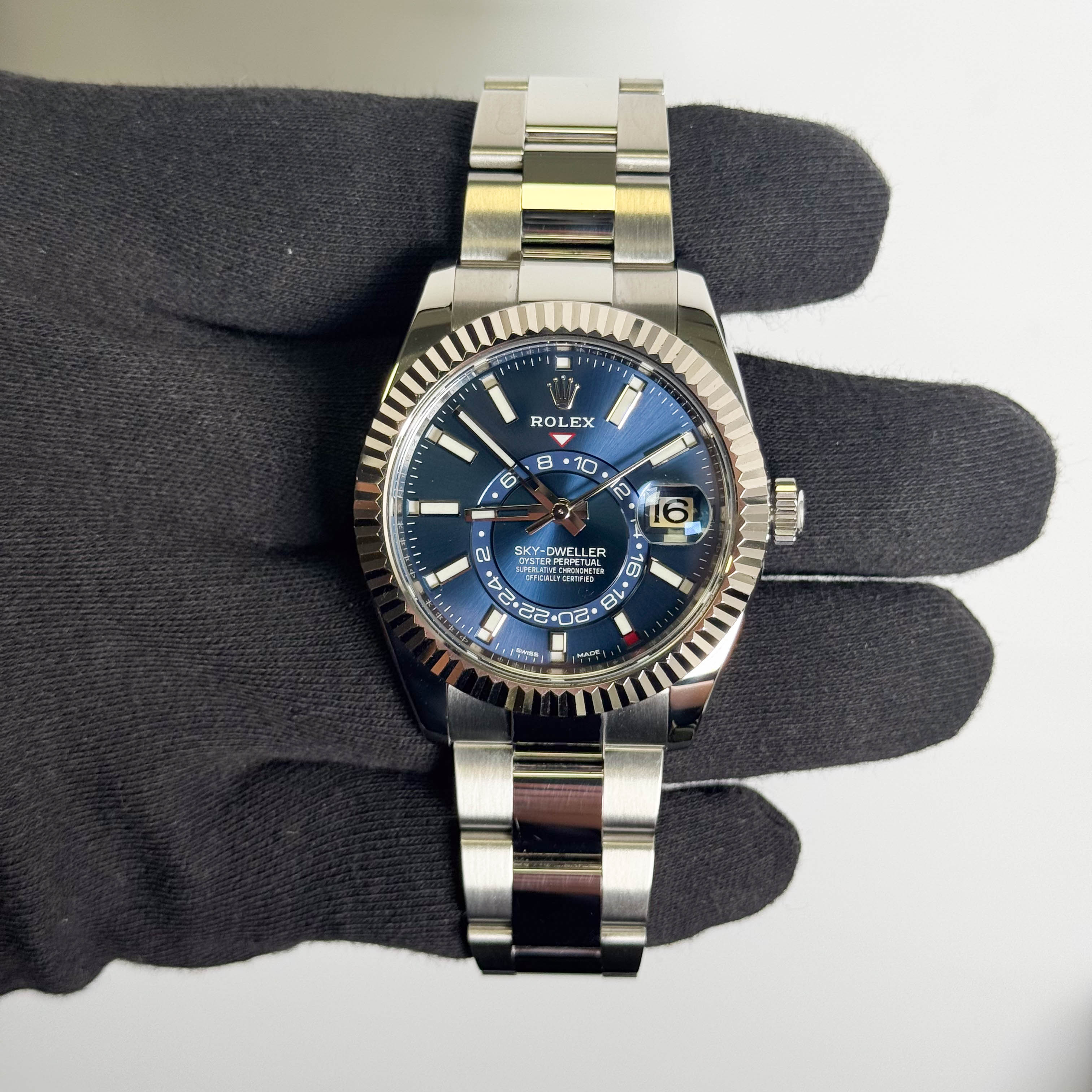 Rolex Sky-Dweller 42 mm Blue Dial Watch Ref# 326934