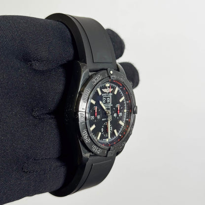 Breitling Blackbird 44mm Black Chronograph Dial Watch Ref# M4435911BA27 - Happy Jewelers Fine Jewelry Lifetime Warranty
