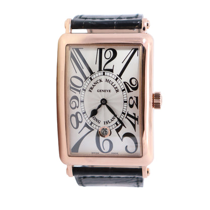 Franck Muller Long Island 40 x 32mm White Dial Watch Ref# 1150 SC DT 5N - Happy Jewelers Fine Jewelry Lifetime Warranty