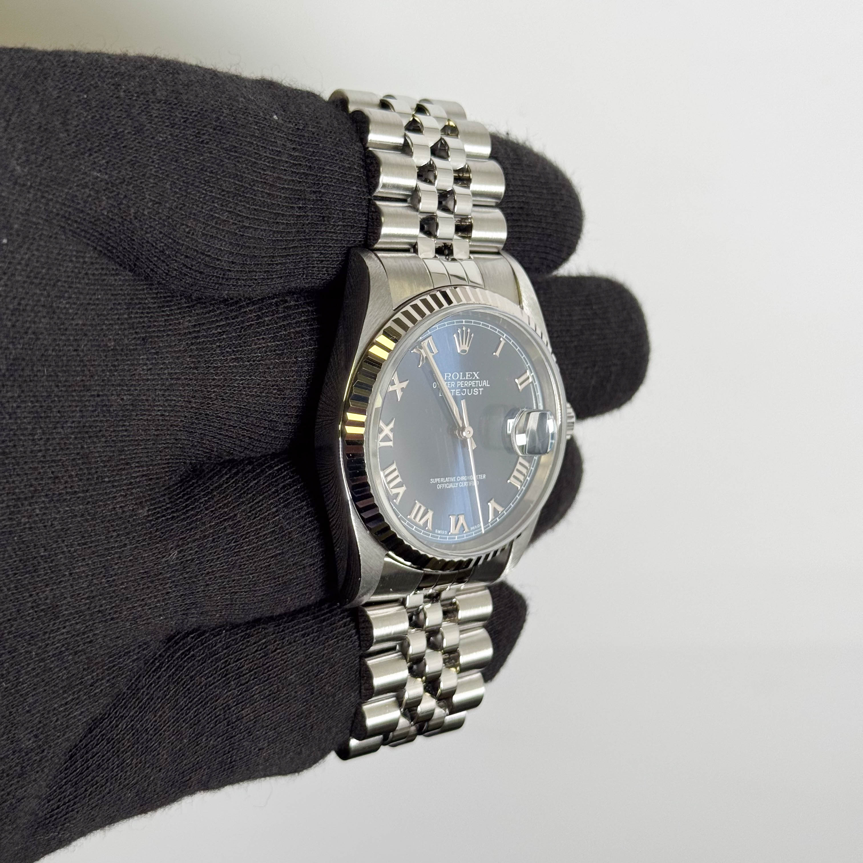 Rolex Datejust 36mm Blue Dial Watch Ref# 16234