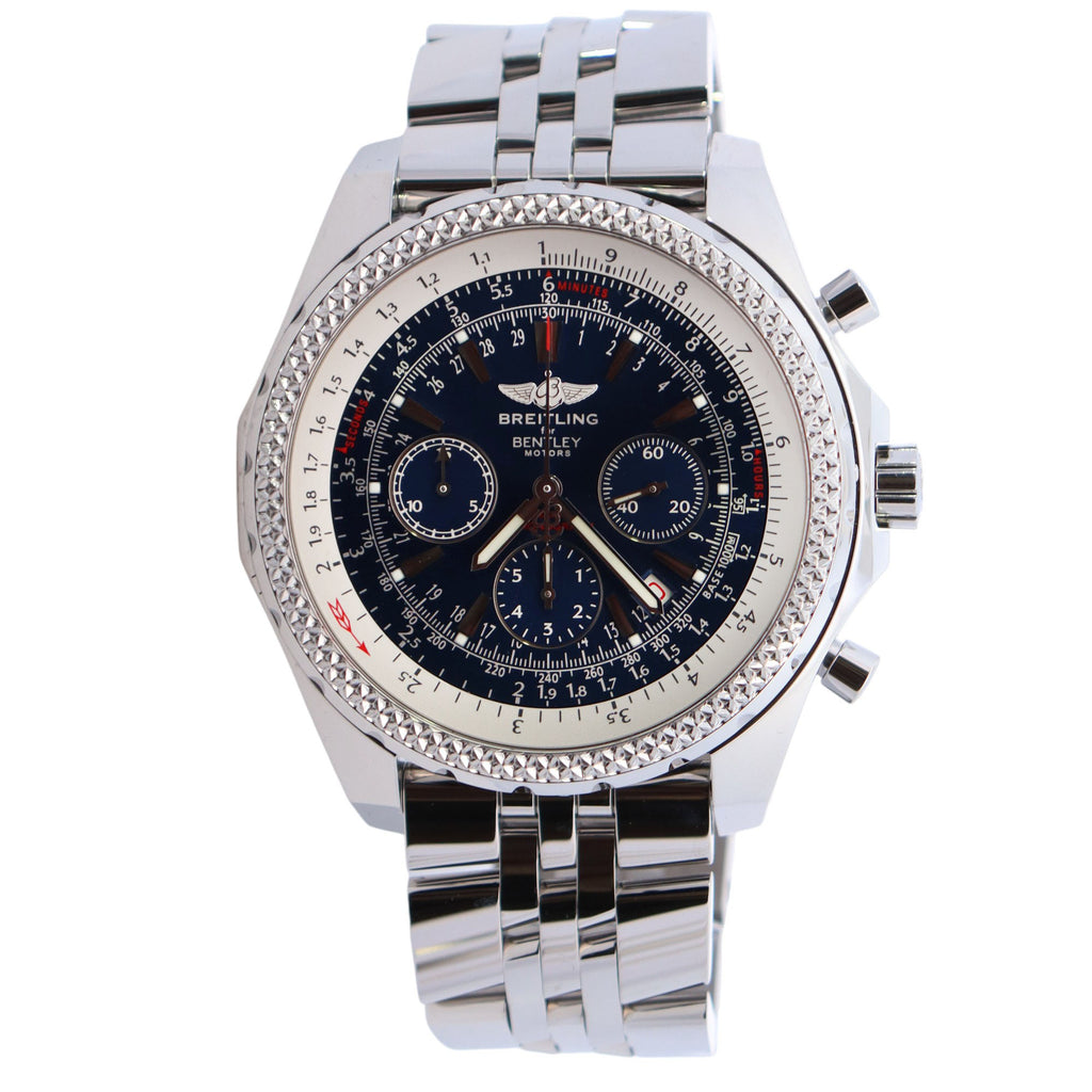 Breitling For Bentley 48mm Blue Dial Watch Ref# A25362 – Happy