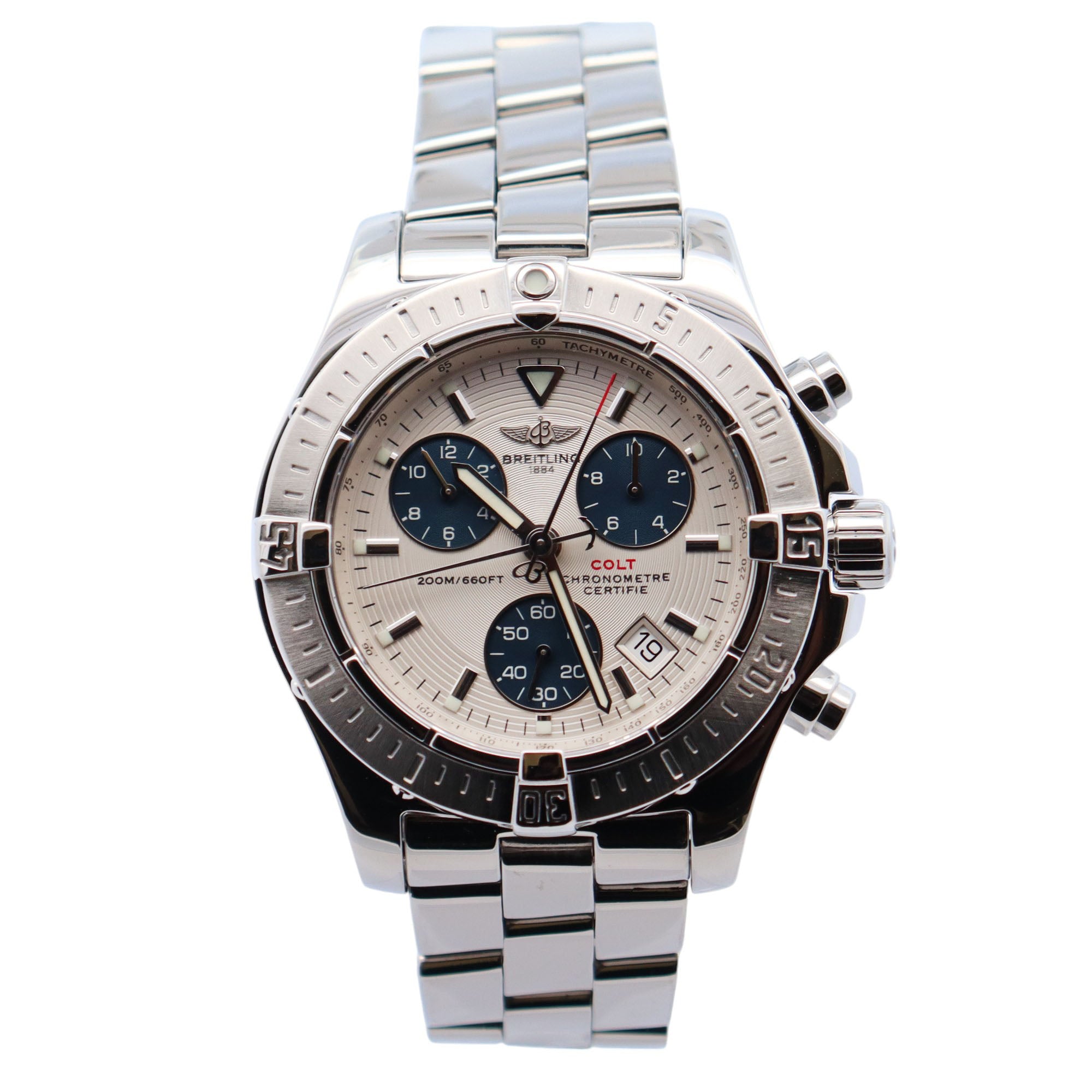 Breitling Colt 41mm White Dial Watch Ref# A73380 - Happy Jewelers Fine Jewelry Lifetime Warranty