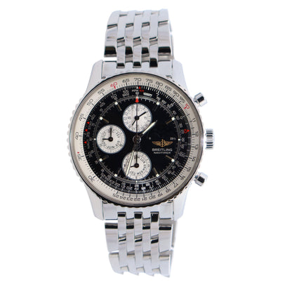Breitling Navitimer 42mm Black Dial Watch Ref# A19340 - Happy Jewelers Fine Jewelry Lifetime Warranty