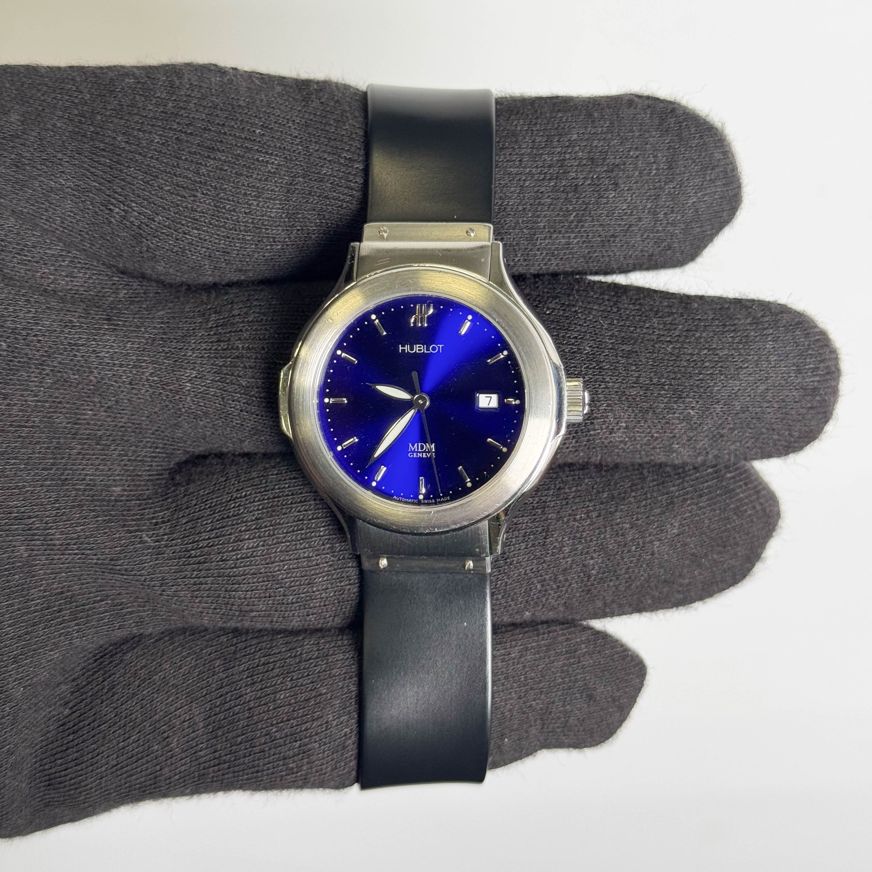 Hublot MDM 28.5mm 28.5mm Purple Dial Watch Ref# 1393.1