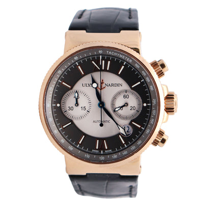 Ulysse Nardin Maxi 41mm Grey Dial Ref# 356-66 - Happy Jewelers Fine Jewelry Lifetime Warranty
