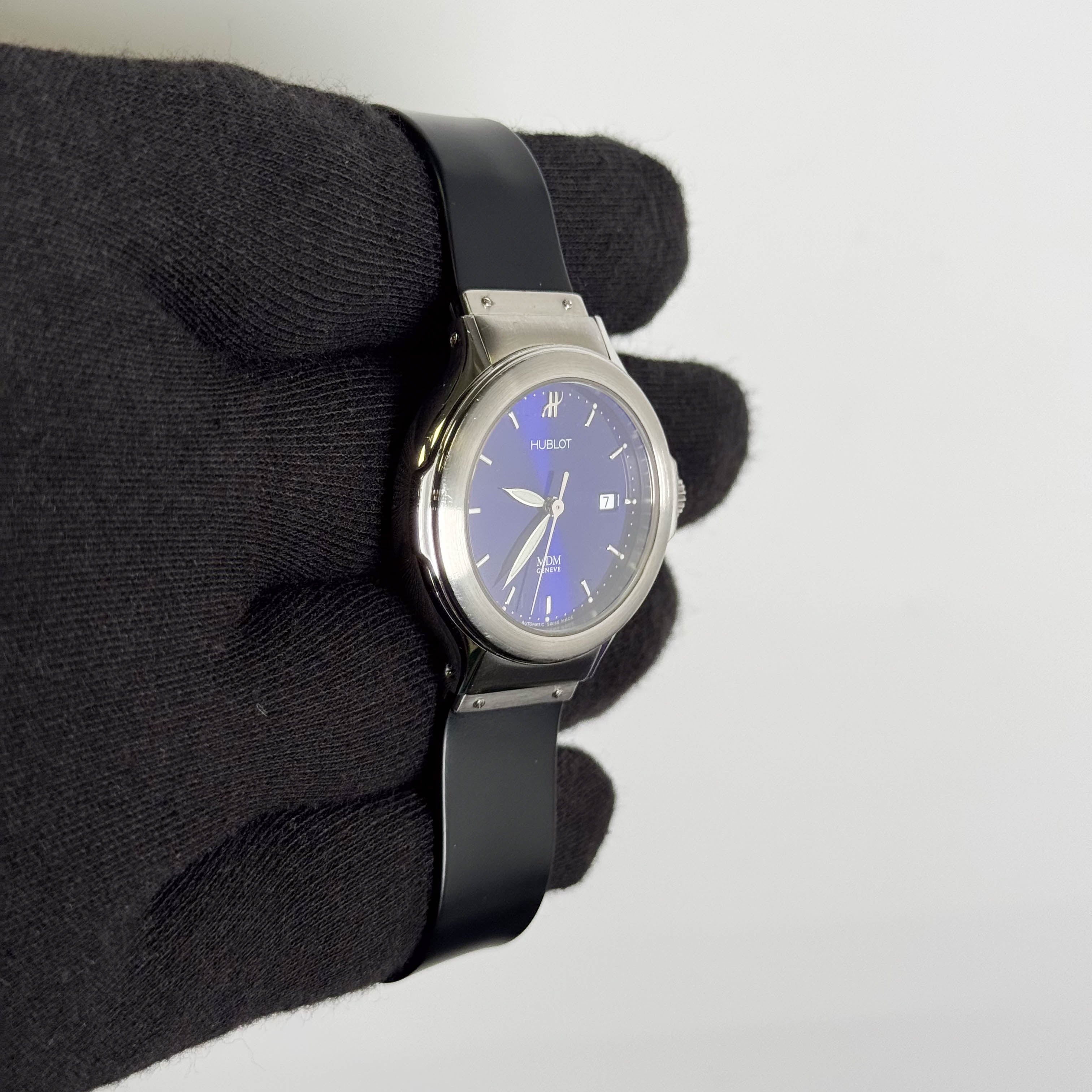 Hublot MDM 28.5mm 28.5mm Purple Dial Watch Ref# 1393.1