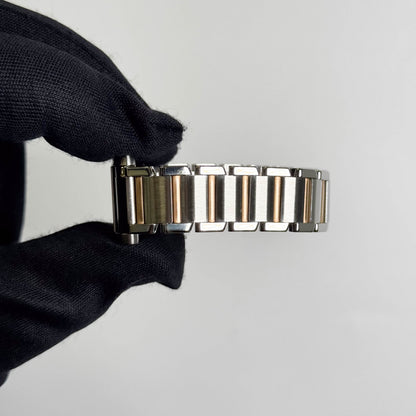 Cartier Tank Francaise 20mm Two Tone Stainless Steel Rose Gold Pink MOP Dial Watch Ref# W51027Q4 - Happy Jewelers Fine Jewelry Lifetime Warranty