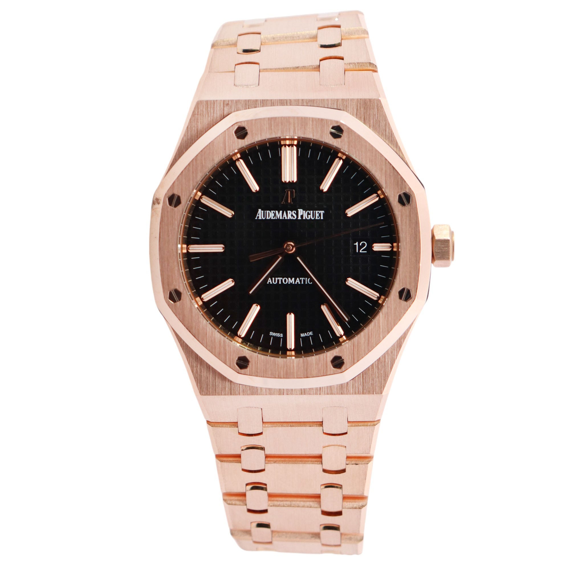 Audemars Piguet Royal Oak 41mm Black Dial Watch Ref# 15400OR.OO.1220OR.01 - Happy Jewelers Fine Jewelry Lifetime Warranty