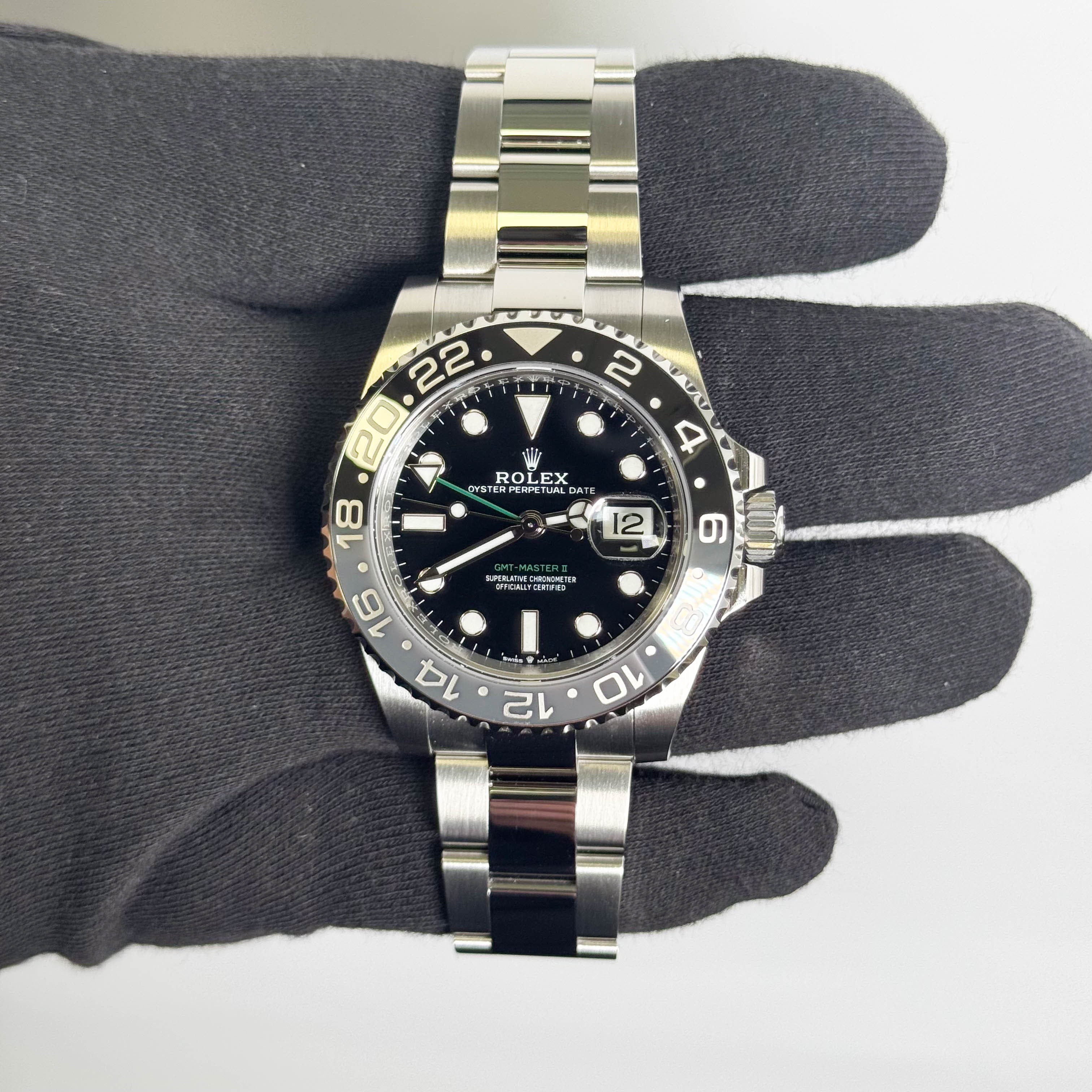 Rolex GMT-Master II 40mm Black Dial Watch Ref# 126710GRNR - Happy Jewelers Fine Jewelry Lifetime Warranty