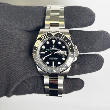 Rolex GMT-Master II 40mm Black Dial Watch Ref# 126710GRNR - Happy Jewelers Fine Jewelry Lifetime Warranty