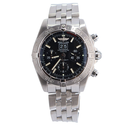 Breitling Chronomat 43mm Black Dial Watch Ref# A44359 - Happy Jewelers Fine Jewelry Lifetime Warranty