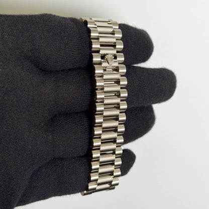 Rolex Day-Date 40mm Diamond Pave Dial with Baguette Hour Markers Ref 228239