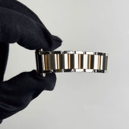 Cartier Tank Francaise 20mm Two Tone Stainless Steel Rose Gold Pink MOP Dial Watch Ref# W51027Q4 - Happy Jewelers Fine Jewelry Lifetime Warranty