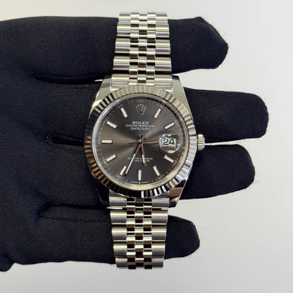 Rolex Datejust 41mm Rhodium Dial Watch Ref# 126334 - Happy Jewelers Fine Jewelry Lifetime Warranty