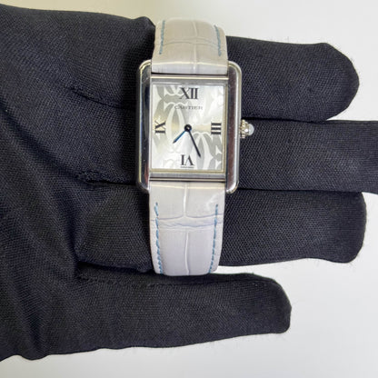 Cartier Tank Solo 24mm Silver Dial Watch Ref# W1019555