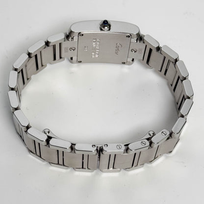 Cartier Tank Stainless Steel 20mm Ivory Dial Watch Ref# W51008Q3 - Happy Jewelers Fine Jewelry Lifetime Warranty