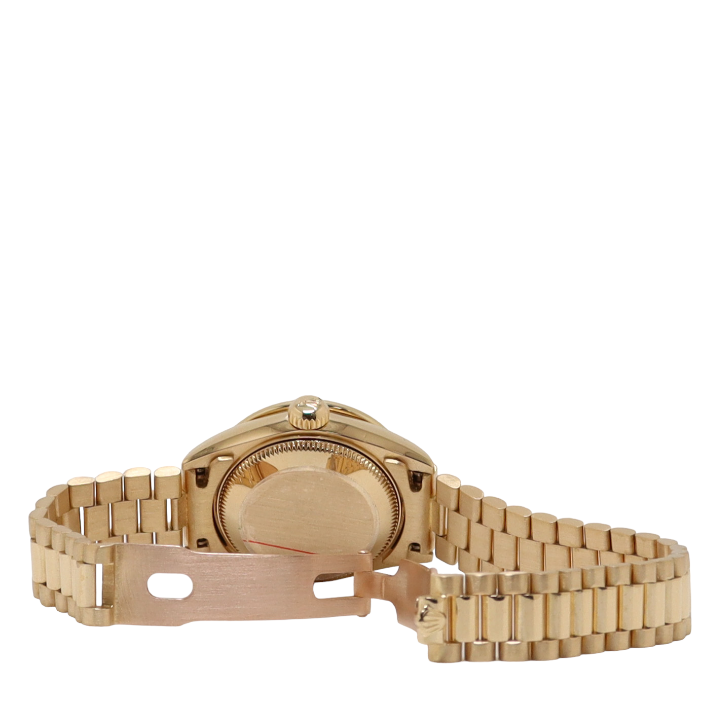 Rolex Datejust Yellow Gold 26mm Silver Diamond Dial Watch Reference#: 69168 - Happy Jewelers Fine Jewelry Lifetime Warranty