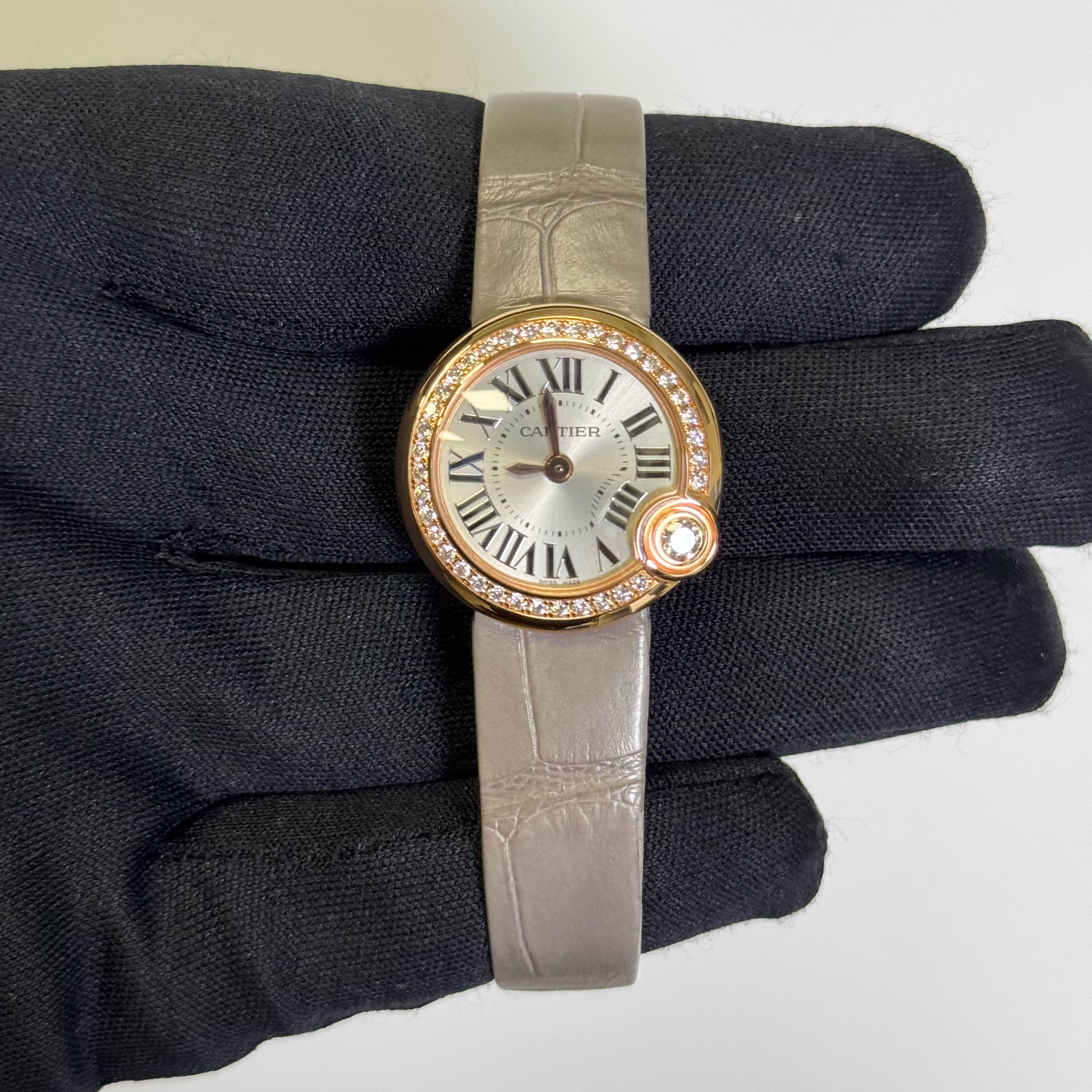 Cartier Ballon Blanc De 26mm Silver Dial Watch Ref# WJBL0006