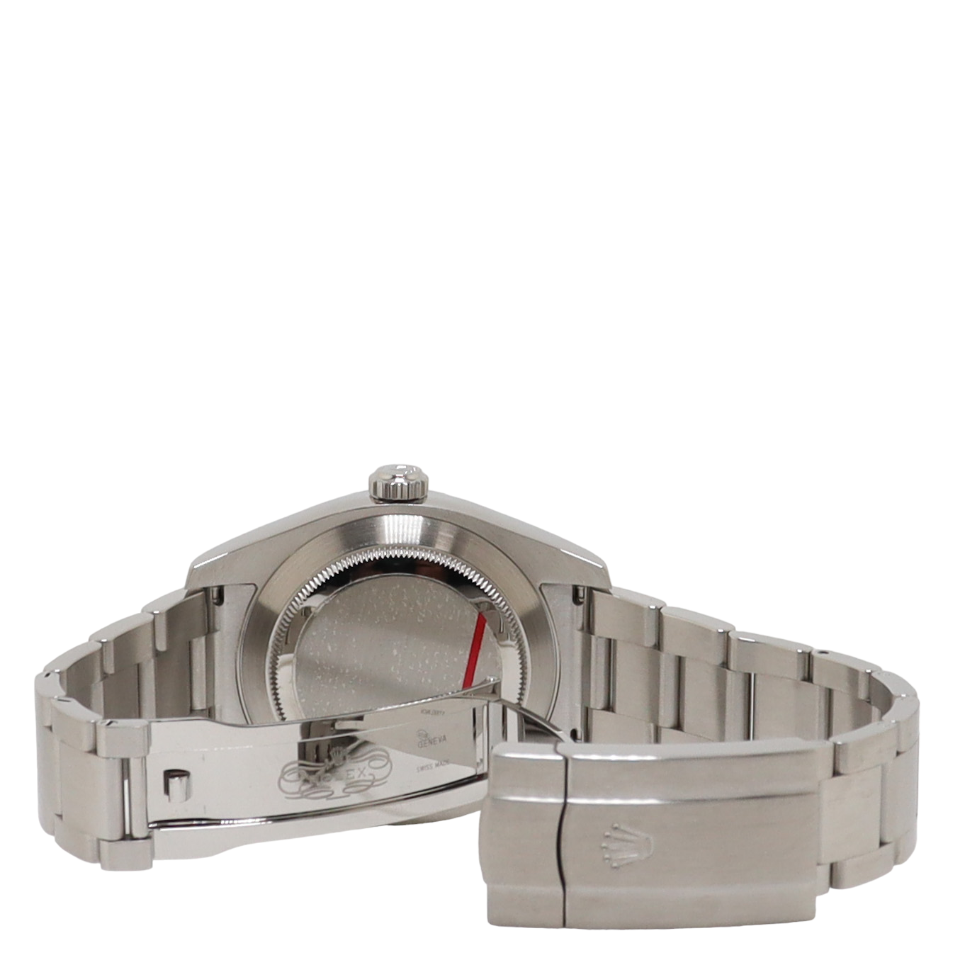 Rolex Air King Stainless Steel 40mm Black Roman Dial Watch Reference#: 116900 - Happy Jewelers Fine Jewelry Lifetime Warranty