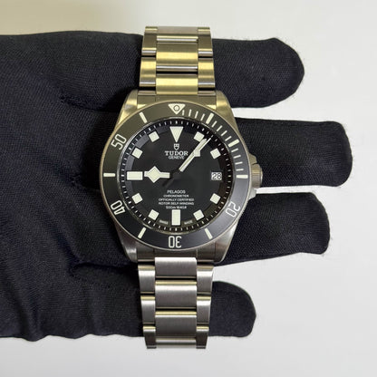 Tudor Pelagos 42mm Black Dial Watch Ref# 25600TN - Happy Jewelers Fine Jewelry Lifetime Warranty