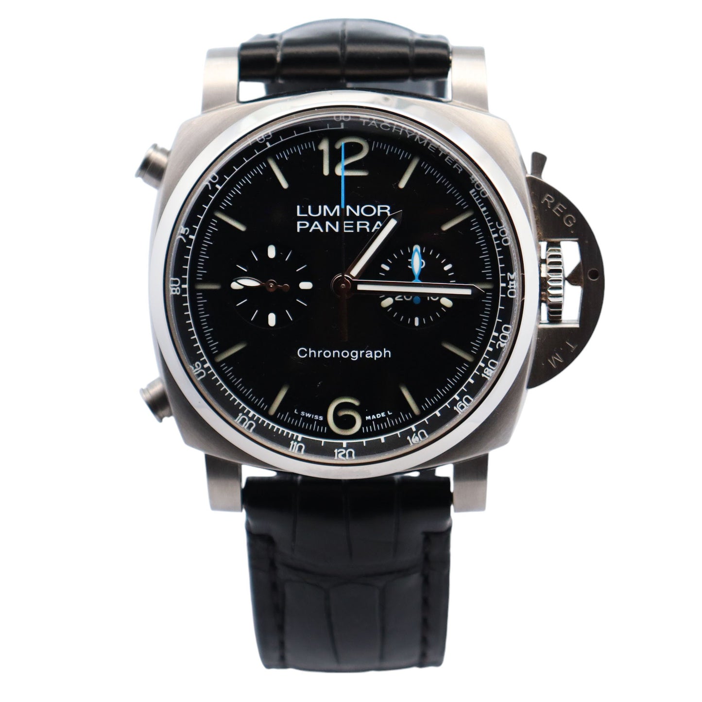 Panerai Luminor 44mm Black Dial Watch Ref# PAM01109