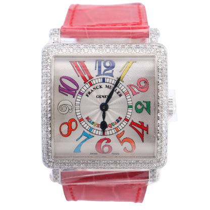 Franck Muller Master Square 26mm Silver Dial Watch Ref# 6002 M QZ D COL DR V - Happy Jewelers Fine Jewelry Lifetime Warranty