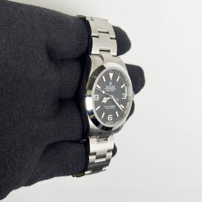 Rolex Explorer 40mm Black Dial Watch Ref# 224270