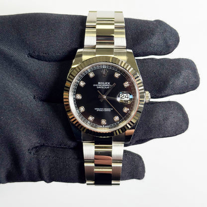 Rolex Datejust 41mm Black Dial Watch Ref# 126334 - Happy Jewelers Fine Jewelry Lifetime Warranty