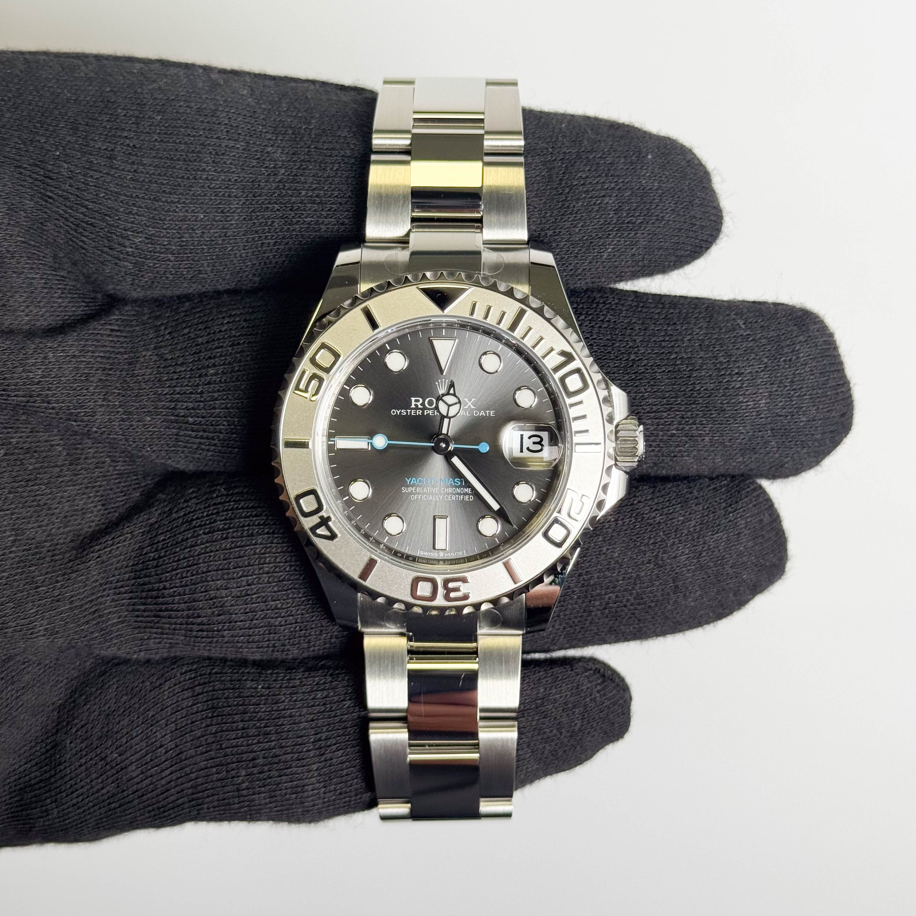 Rolex Yacht-Master 37mm Rhodium Dial Watch Ref# 268622