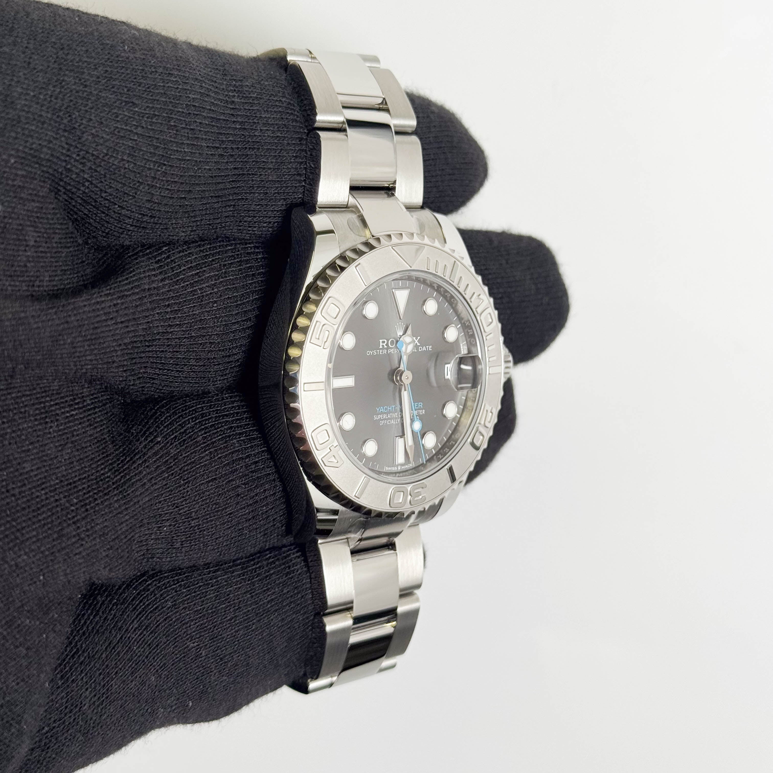 Rolex Yacht-Master 37mm Rhodium Dial Watch Ref# 268622