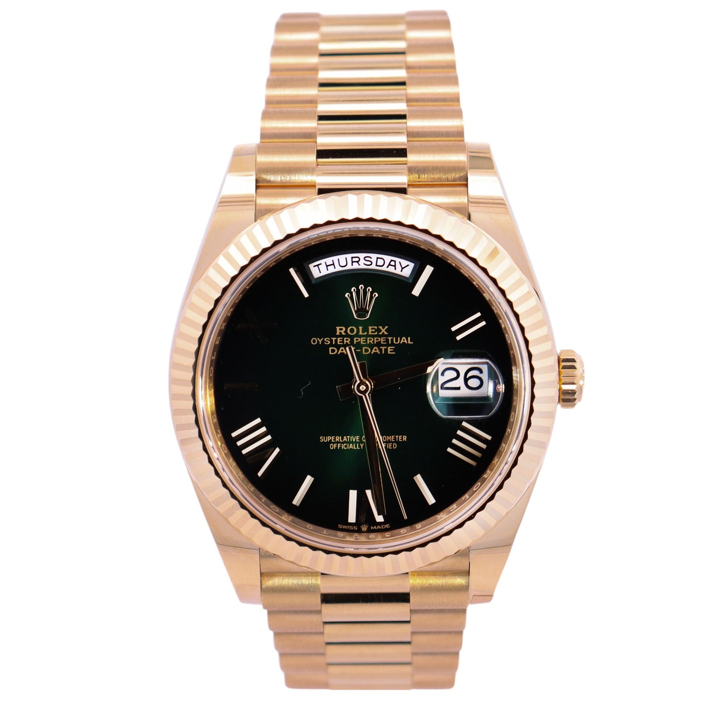 Rolex Day-Date 40mm Champagne Dial Watch Ref# 228238