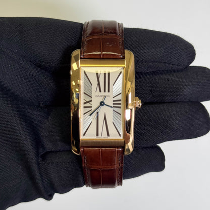 Cartier Tank 26.5mm Ivory Dial Watch Ref# W2607156