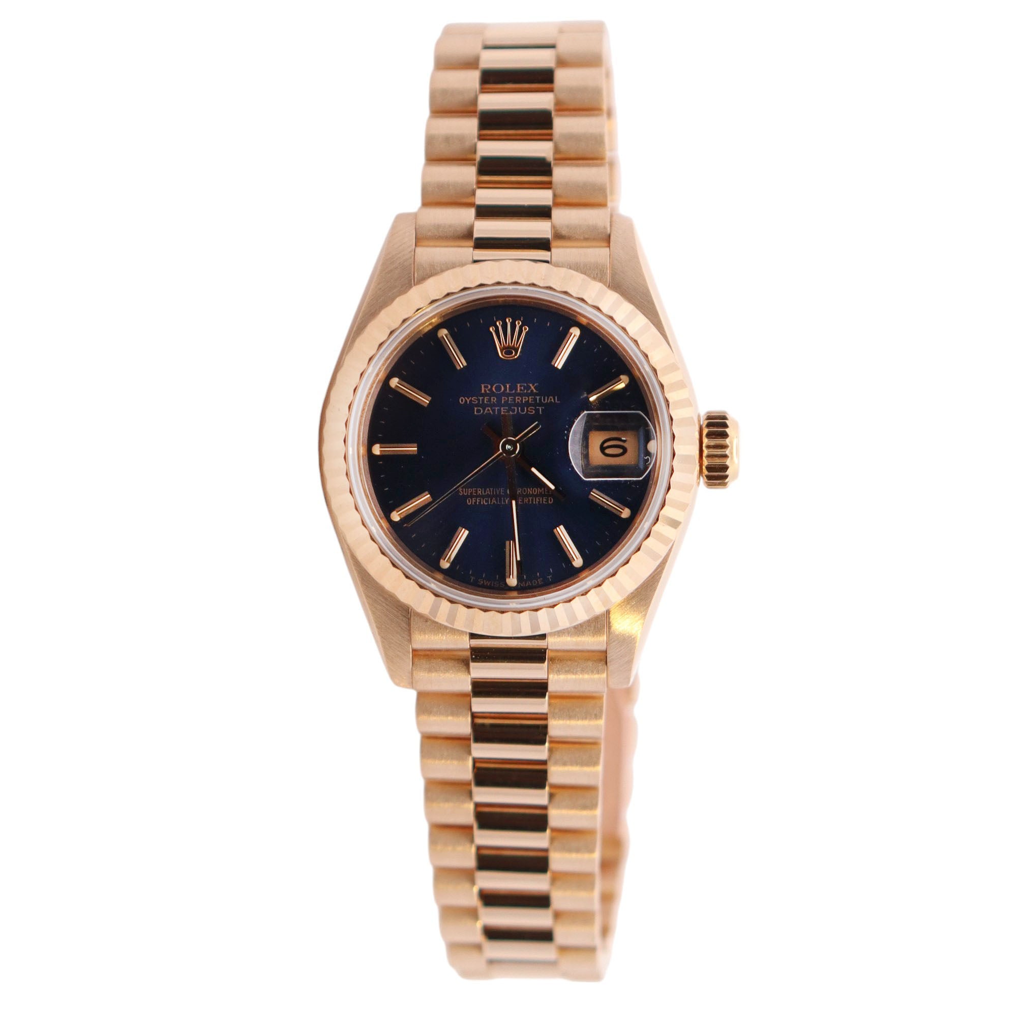 Rolex Datejust 26mm Blue Dial Watch Ref# 69178 - Happy Jewelers Fine Jewelry Lifetime Warranty