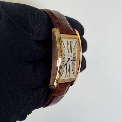 Cartier Tank 26.5mm Ivory Dial Watch Ref# W2607156