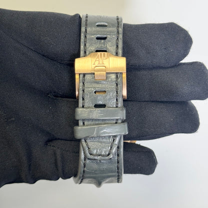 Audemars Piguet Royal Oak Offshore 42mm Rose Dial Watch Ref# 26470OR.OO.A002CR.01 - Happy Jewelers Fine Jewelry Lifetime Warranty