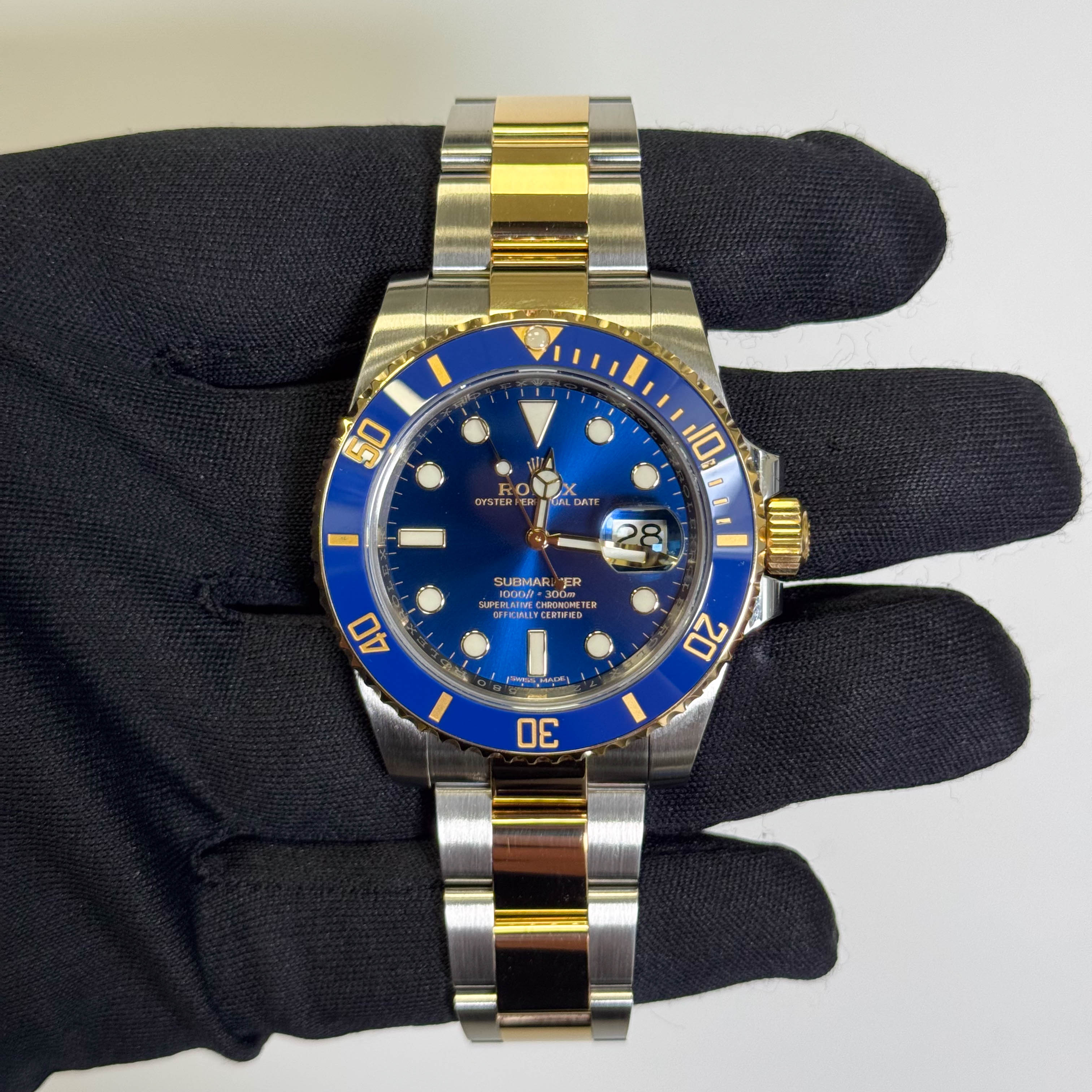 Rolex Submariner 40mm Blue Dial Watch Ref# 116613LB